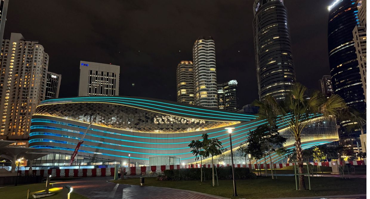 Exterior of Ombak KLCC, the new home of Galeri PETRONAS in Kuala Lumpur