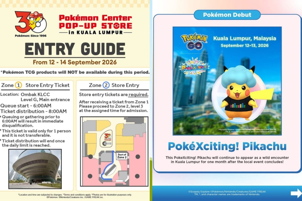 Pokémon Center and Nintendo Pop-Ups Open at Ombak KLCC: Queue Guide
