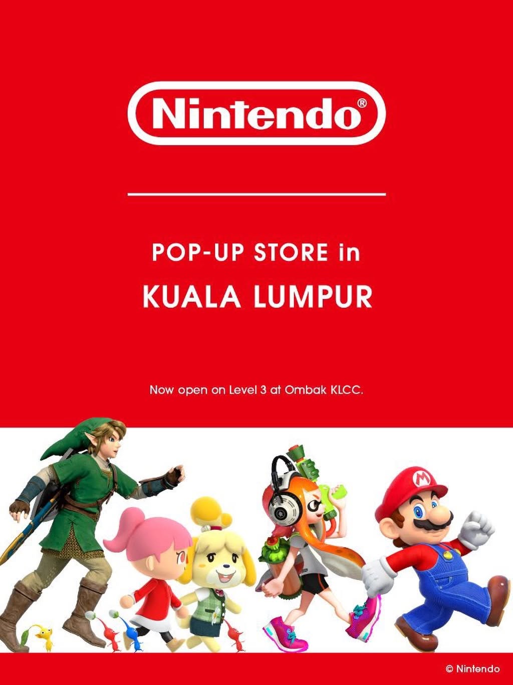 Nintendo POP-UP STORE Opens at Ombak KLCC Until 31 December 2026