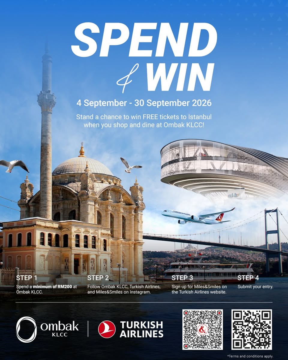 Ombak KLCC Spend & Win entry steps