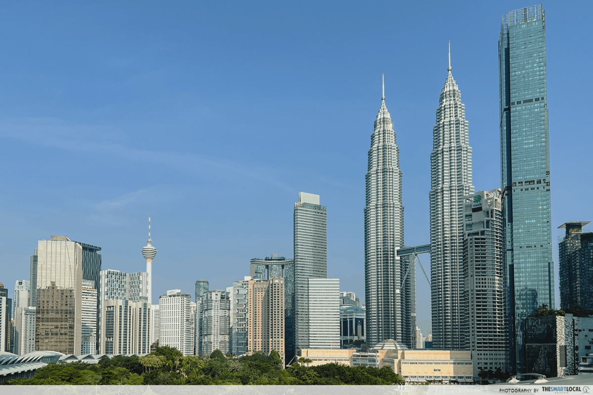 Rooftop Sky Garden at Ombak KLCC with Petronas Twin Towers in view